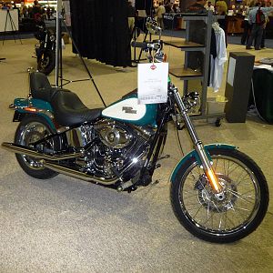 OnQ booth - Just some Harleys