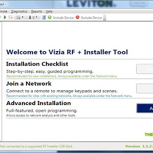 RF Installer Toolkit - Device Not Supported