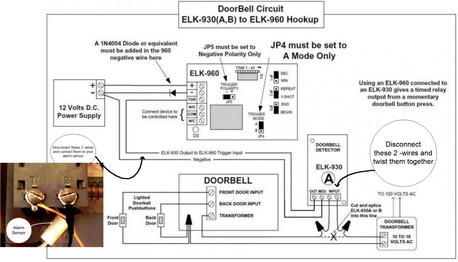 DoorCircuit And Chime modification