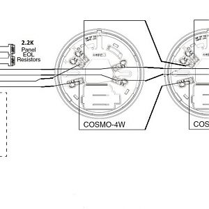 System Sensor COSMO 4W Wiring