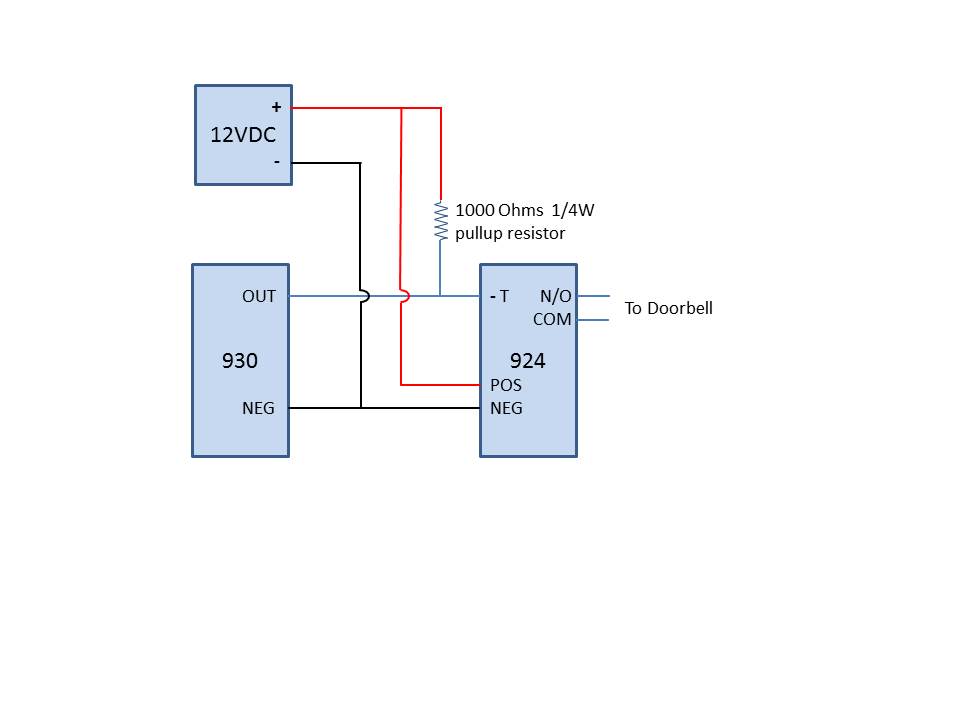Doorbell Circuit For Ring Etc using Elk 930 And 924 V2