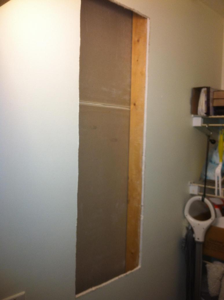 Drywall cutout for ELK M1 install