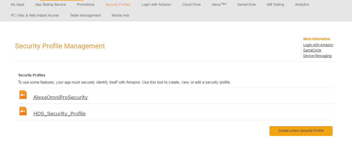 Security 1 Security Profiles